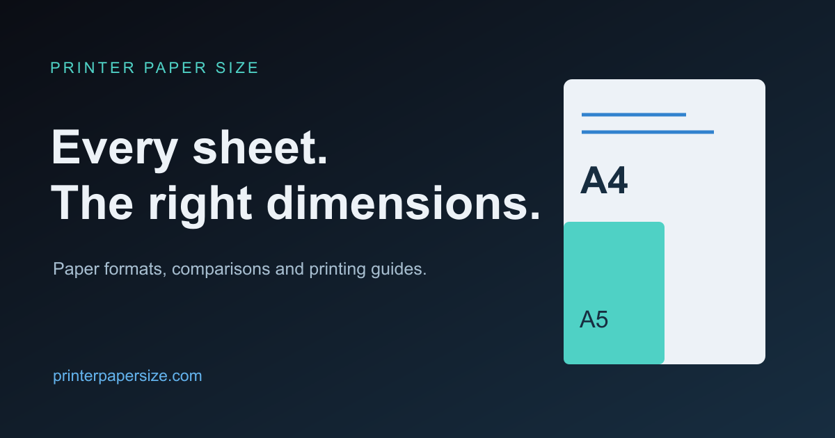 A4 vs Letter: compare before printing